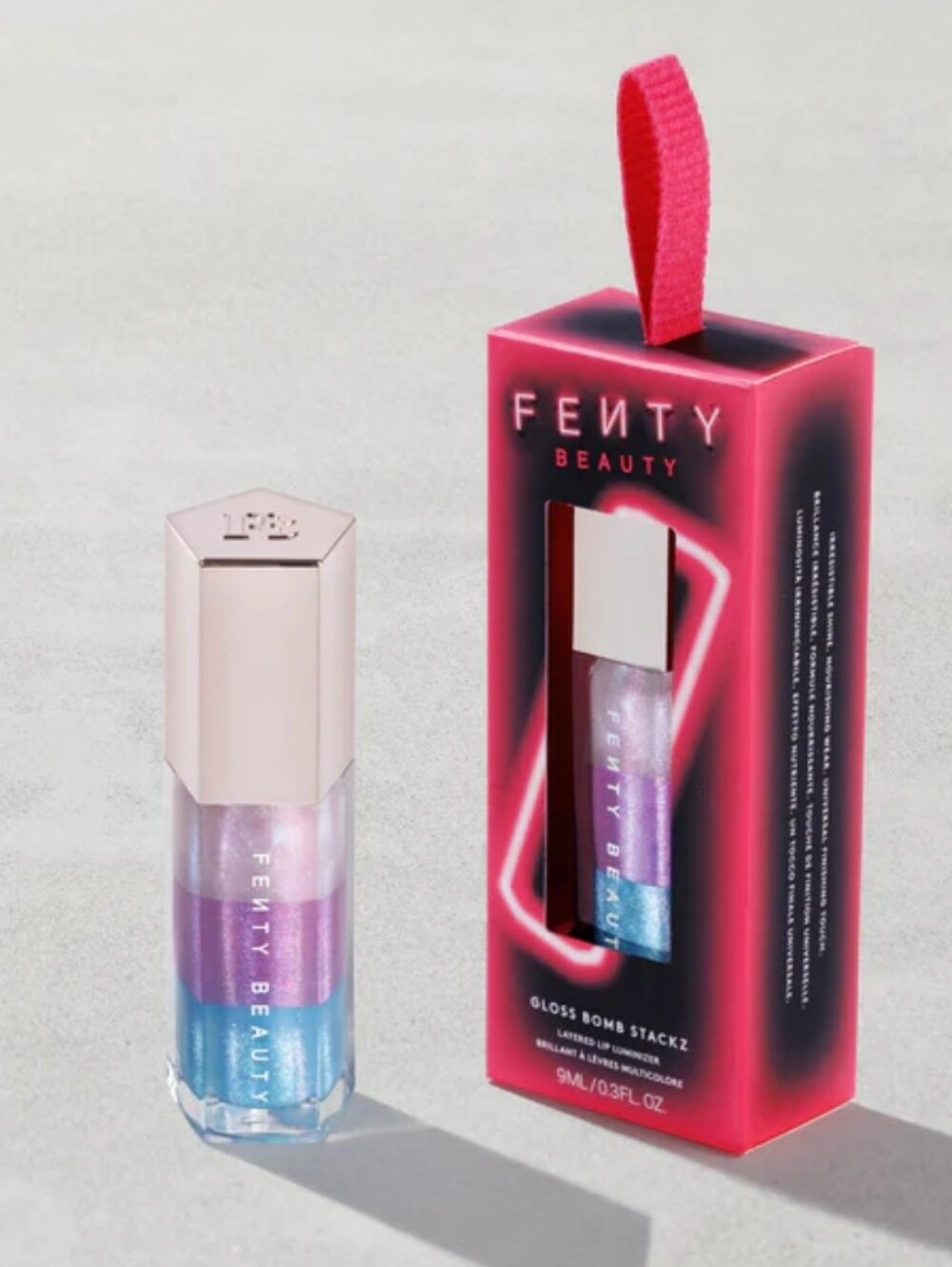Fenty Beauty Gloss Bomb Stackz Layered Lip Luminizer - Shimmering Purple/Blue
